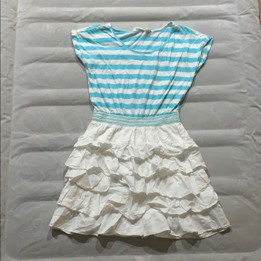 H&M striped ruffled Dress
